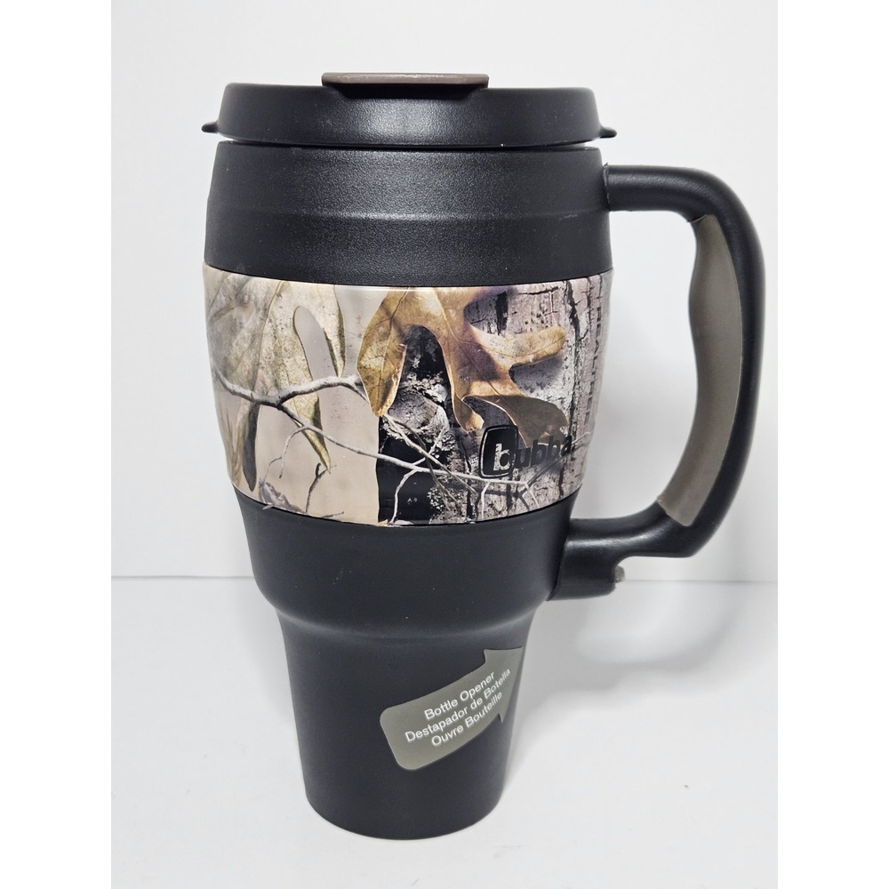 Bubba Classic 32 oz Insulated Travel Mug Realtree Camo Handle Bottle Opener-Read